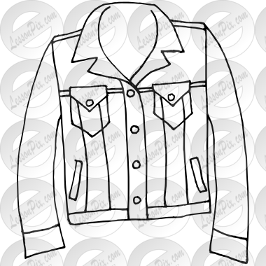 Jean for classroom therapy. Jacket clipart jacket outline