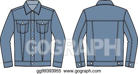 Vector illustration jean eps. Jacket clipart jeans jacket