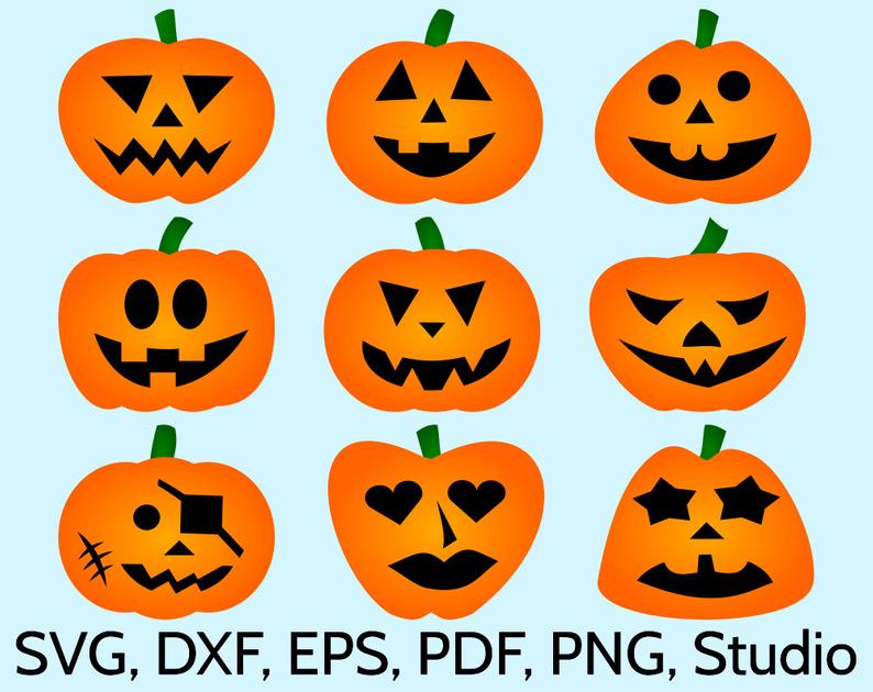 halloween pumpkins svg. Jackolantern clipart broken