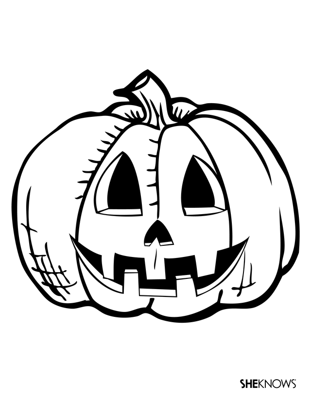 Free jack o lantern. Jackolantern clipart outline