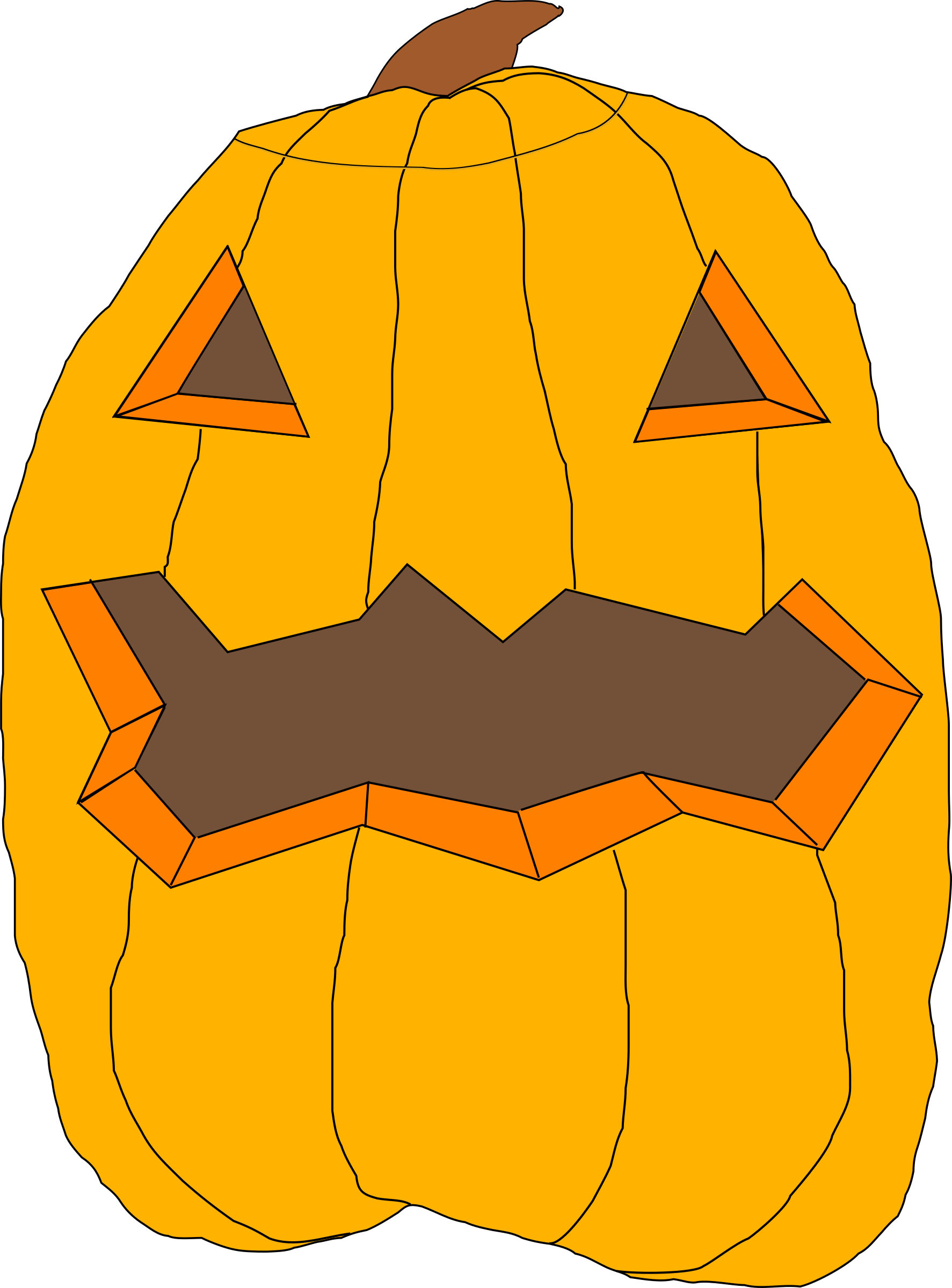 jackolantern clipart pumpkin head