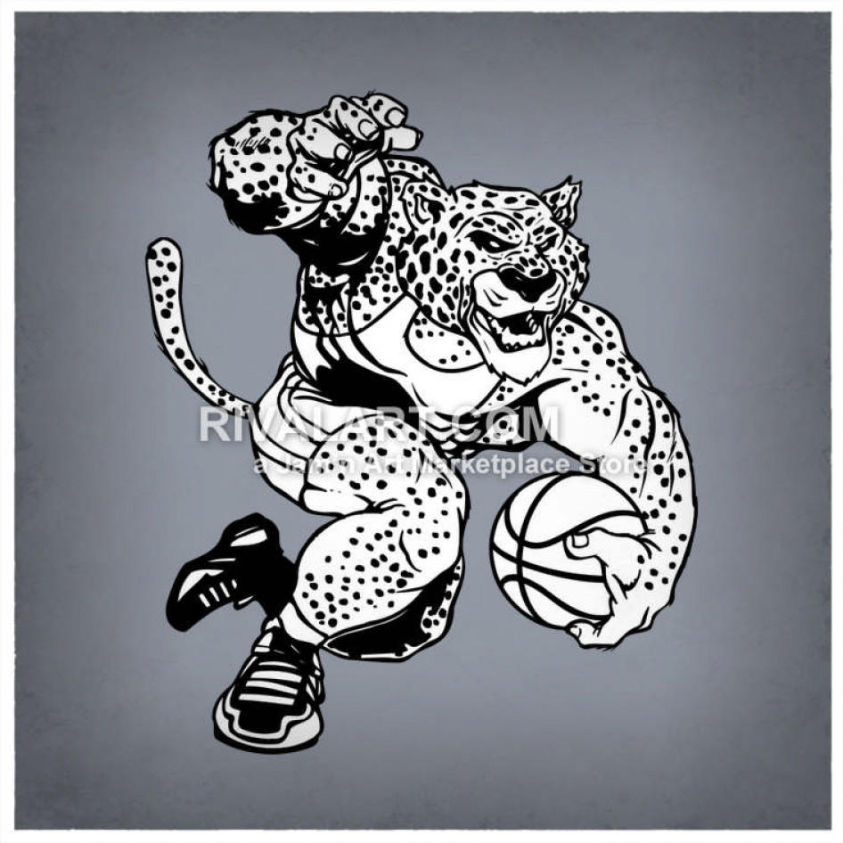 jaguar clipart basketball