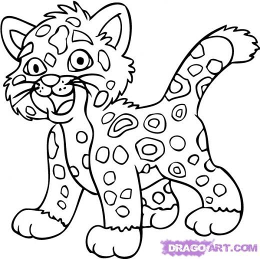 jaguar clipart drawing