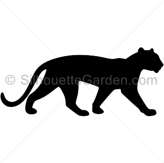panther clipart side view