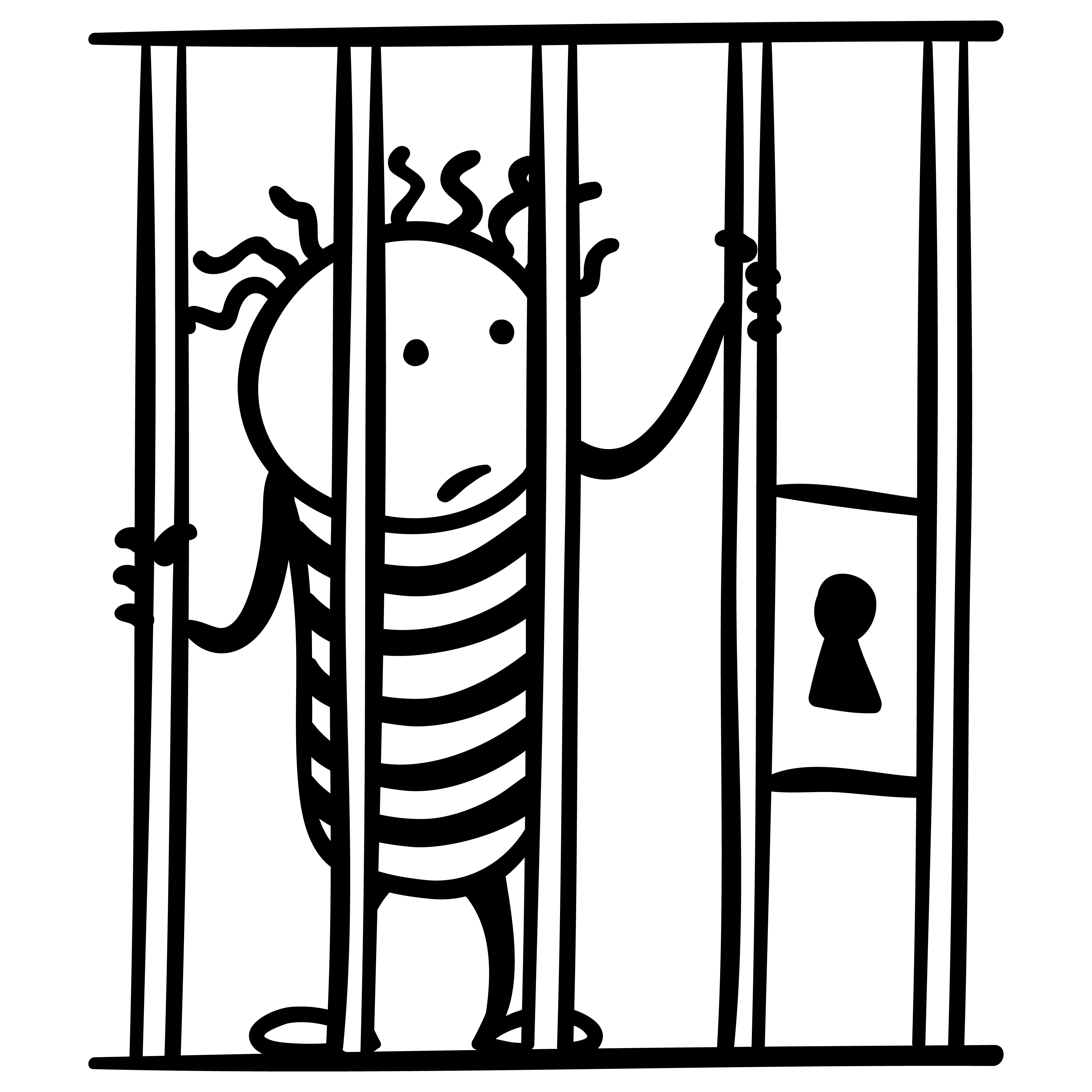 Prison clip art free. Criminal clipart jail time