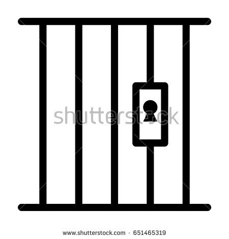 jail clipart black and white