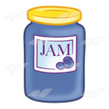 jam clipart blueberry jam