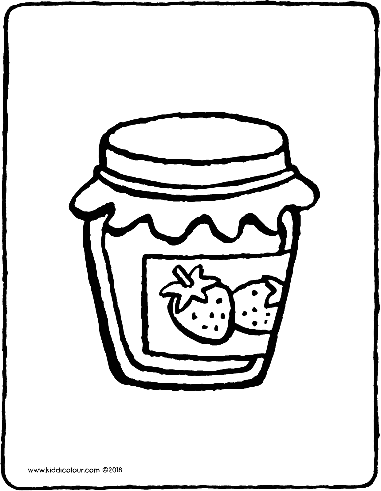 Jam Jar Page Coloring Pages