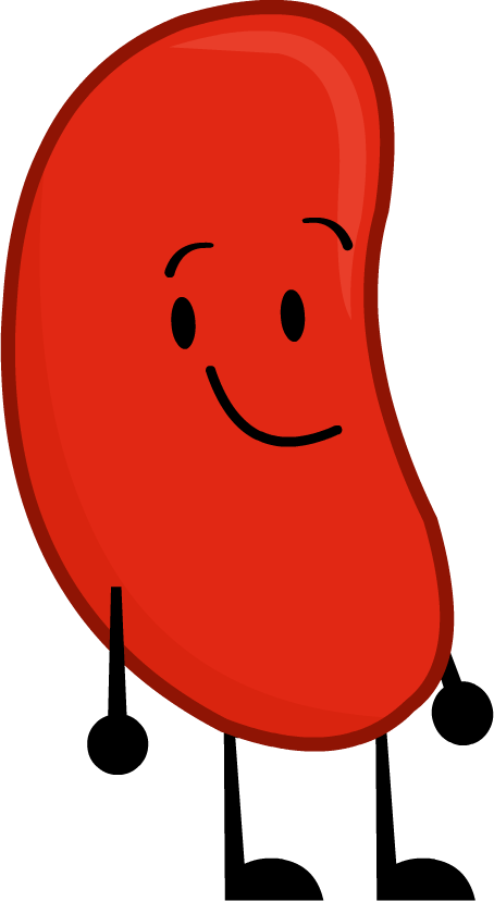 red clipart jellybean