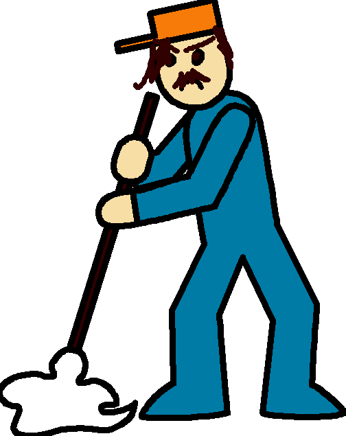 janitor clipart
