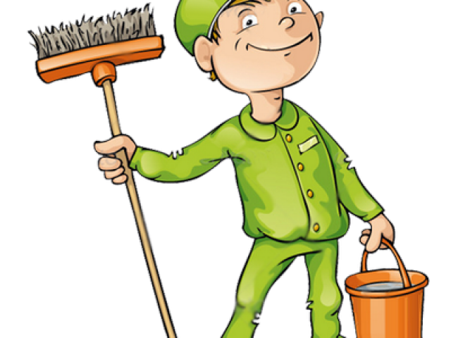 janitor clipart animated