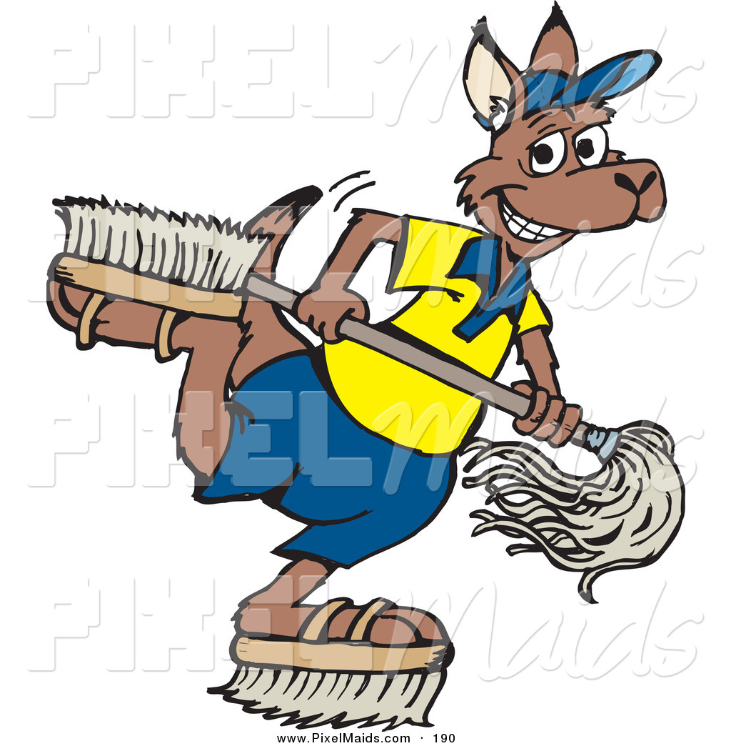 janitor clipart happy