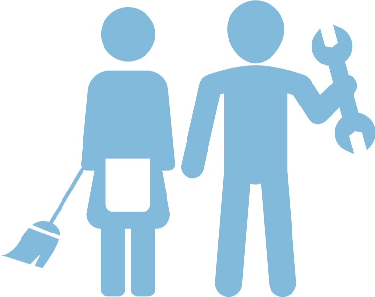 Janitor clipart housekeeping staff. Our services chs india