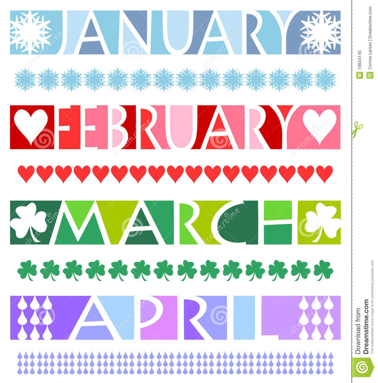 january clipart banner