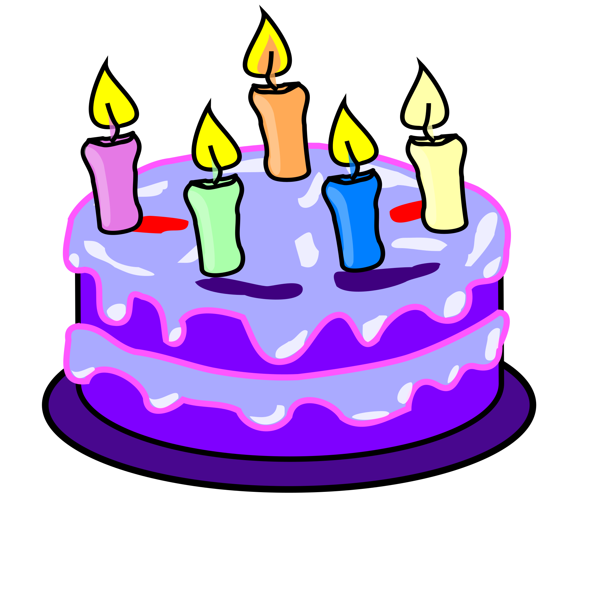 january clipart birthday cake