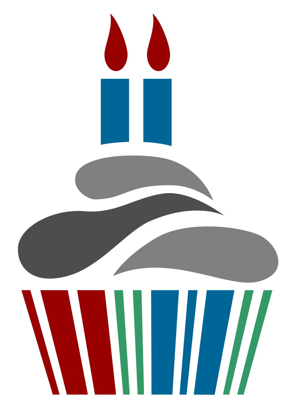january clipart birthday cupcake