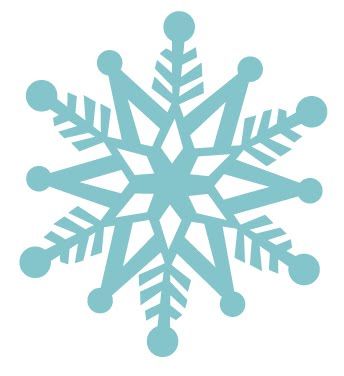 January clipart large snowflake. Free svg christmas silhouettes