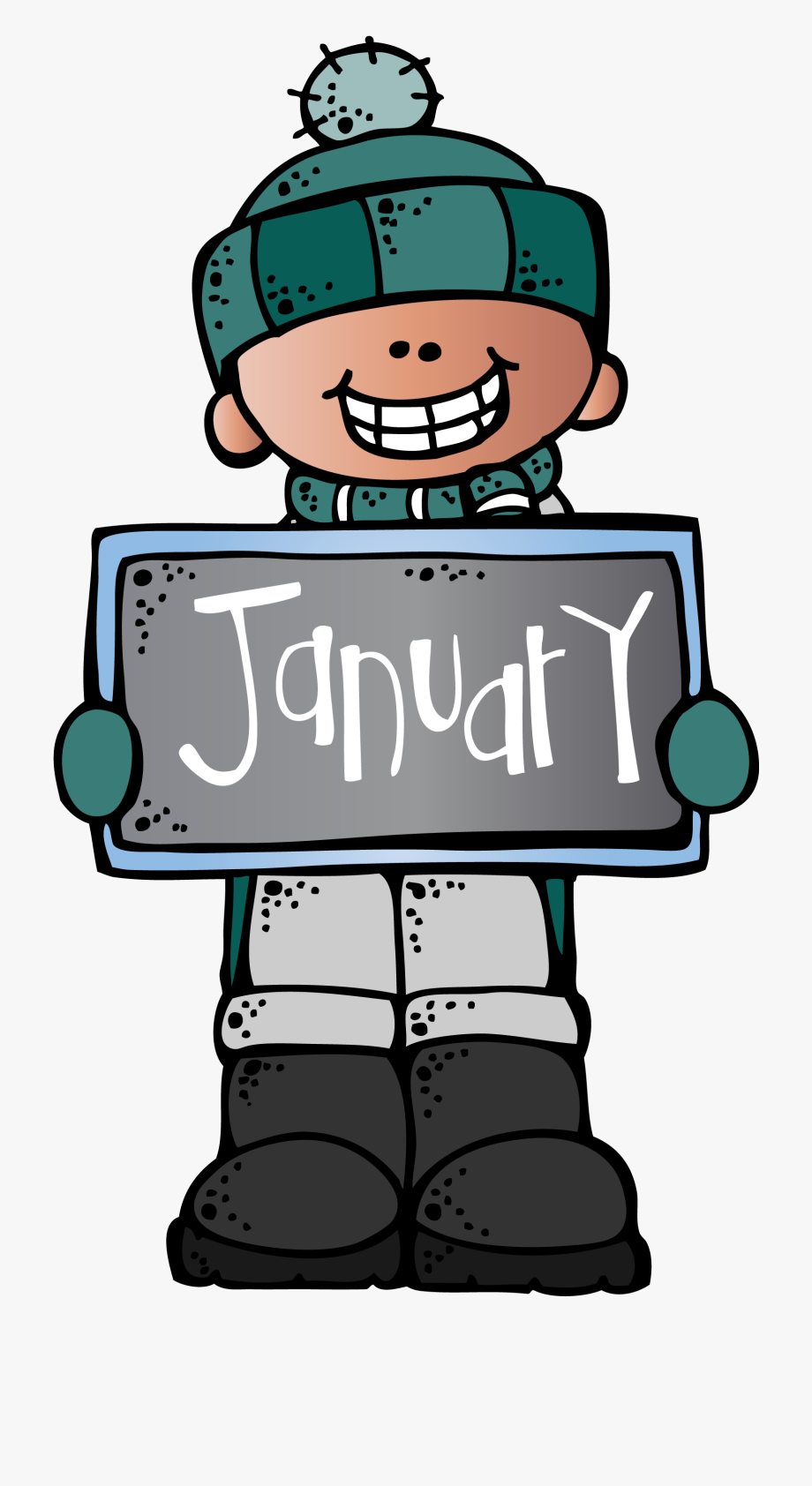january clipart melonheadz