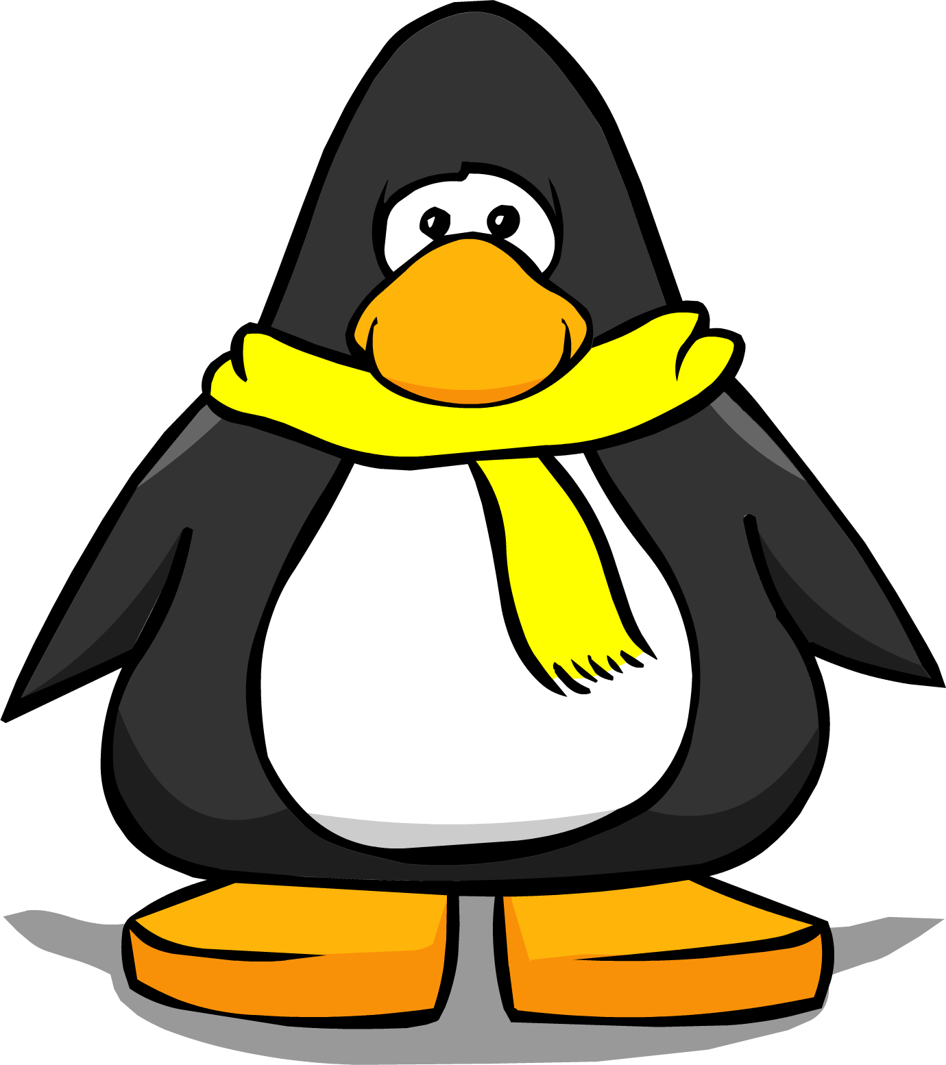 january clipart penguin scarf