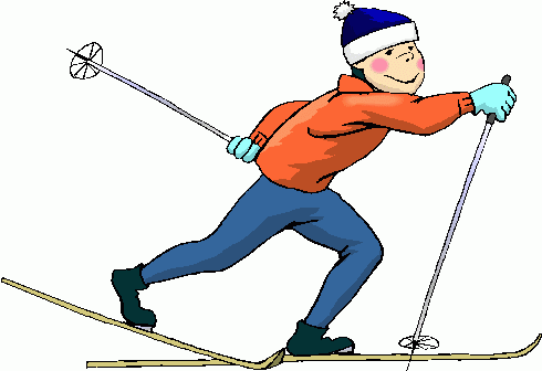 Free images of skiers. Skiing clipart january