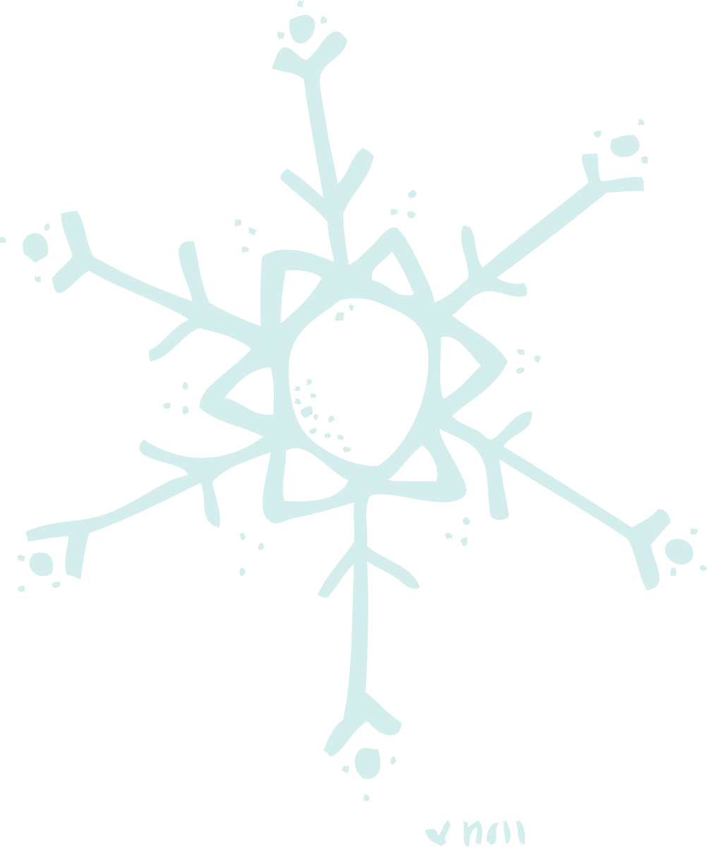 january clipart snowflake string
