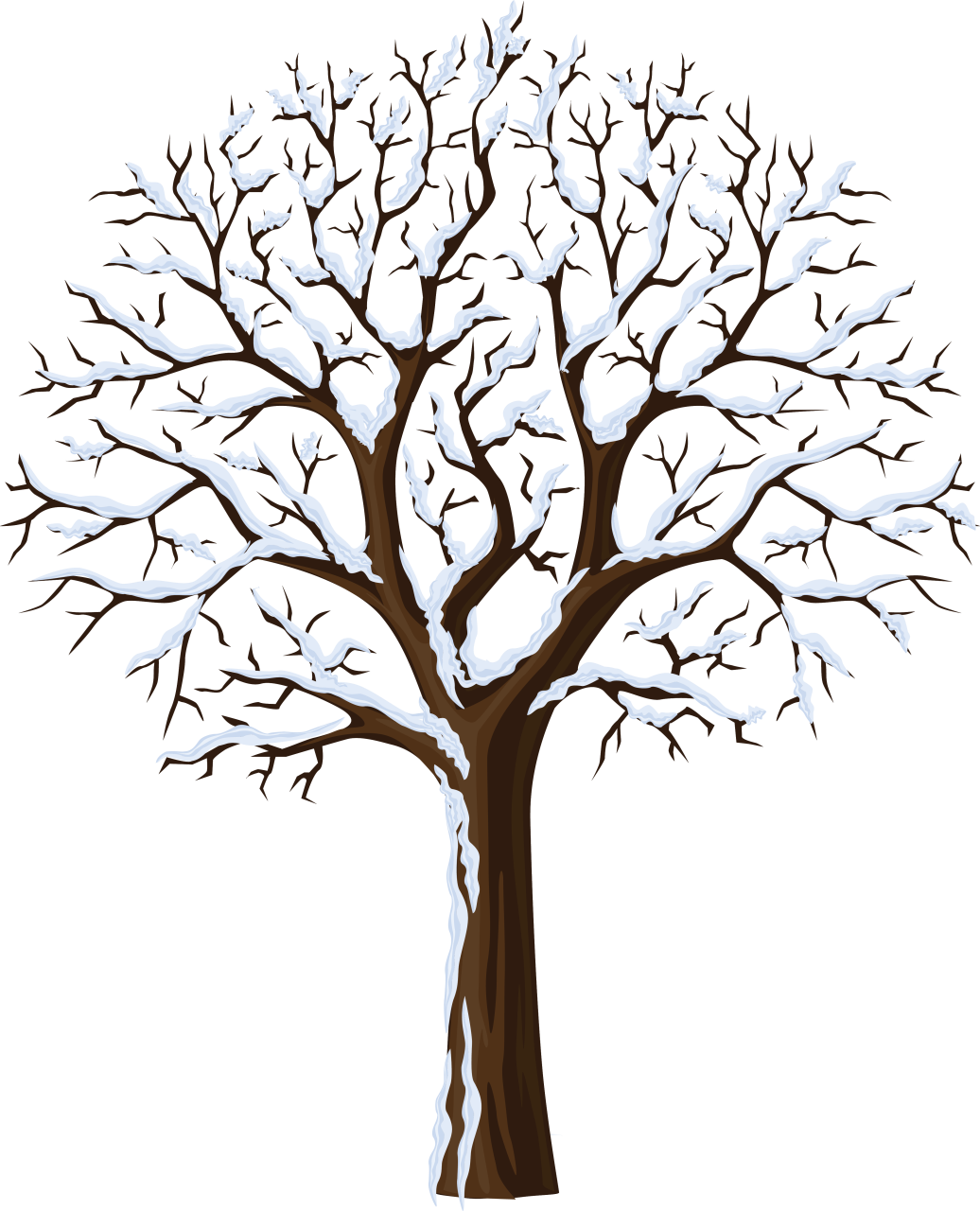January clipart snowtree. Winter clip art photo