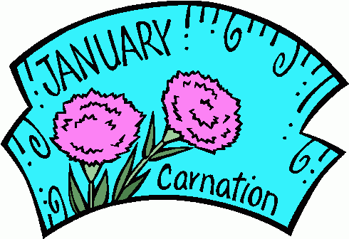 january clipart word