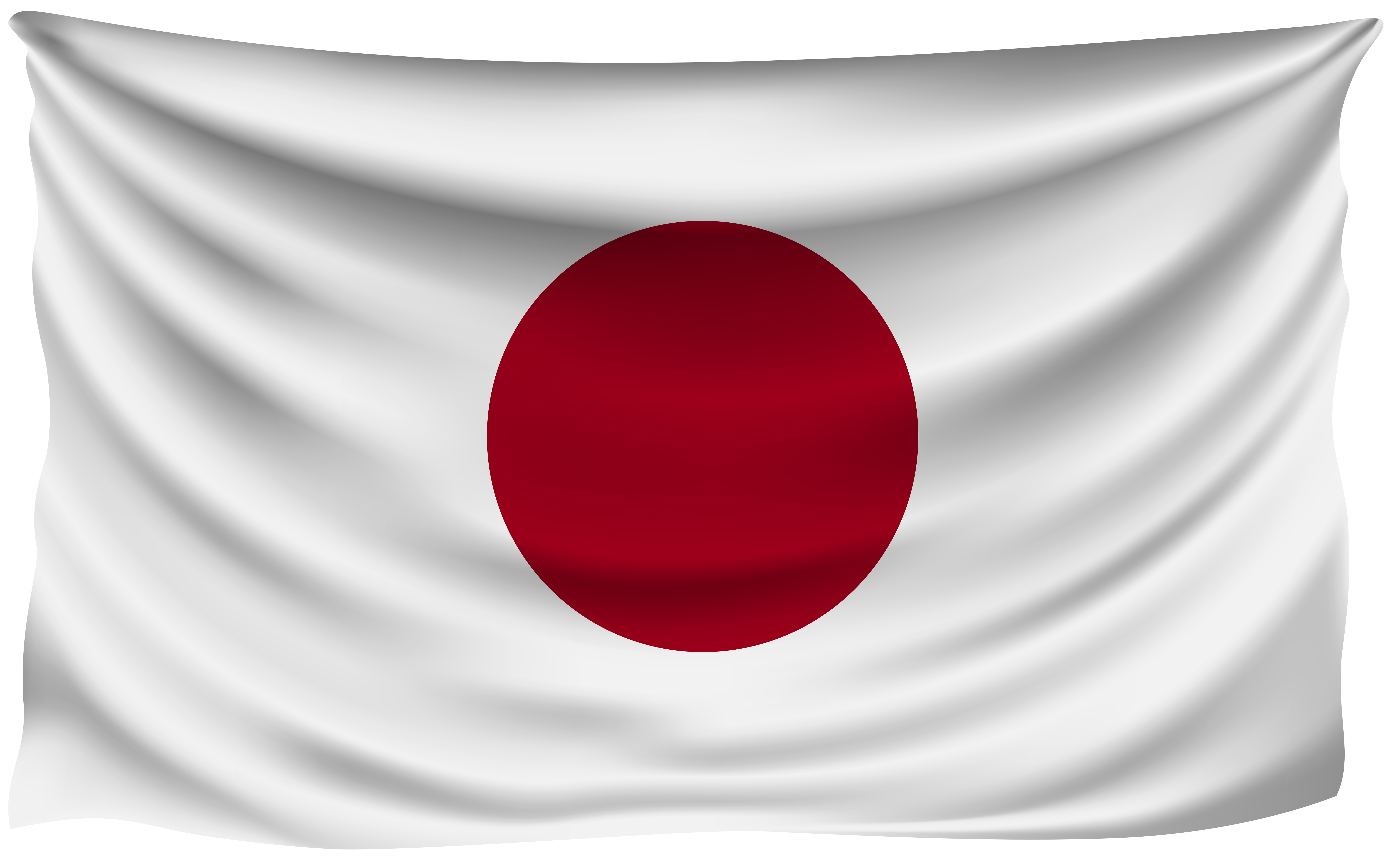 Japan wrinkled flag gallery. Japanese clipart banner