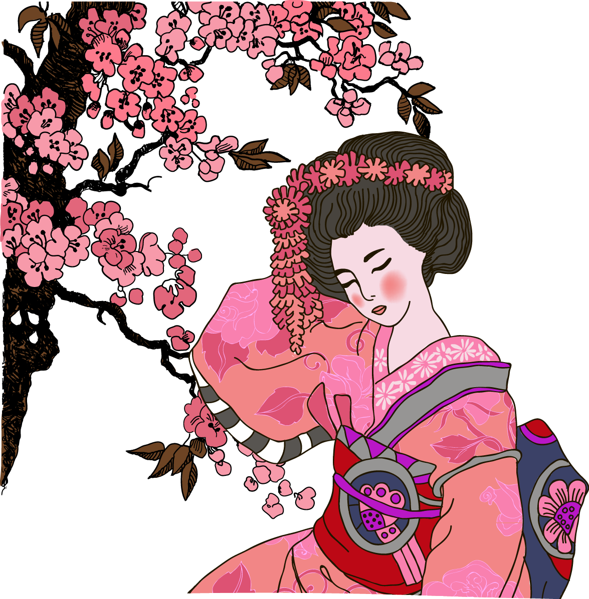 japan clipart geisha japan