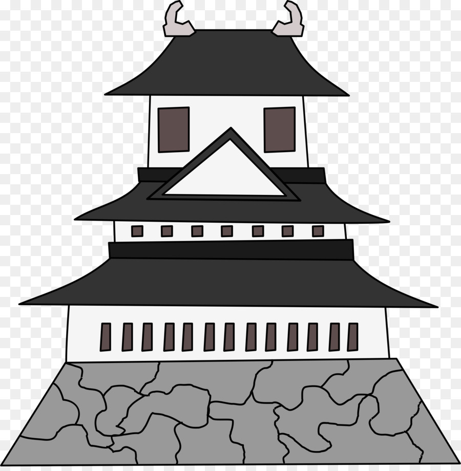 Castle cartoon transparent . Japan clipart home