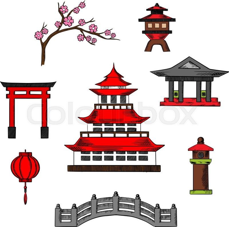 japan clipart house traditional japan