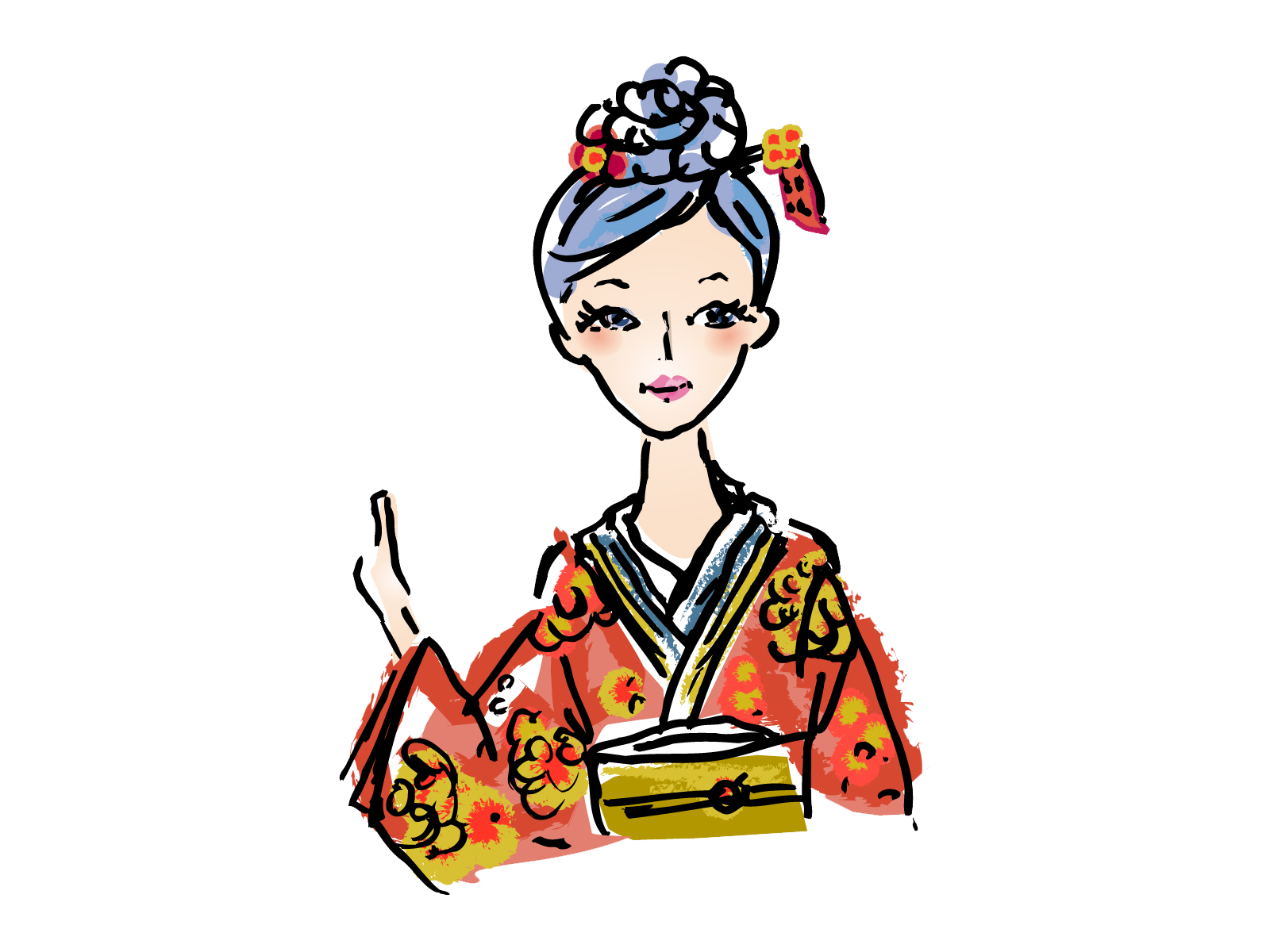japan clipart kimono japan
