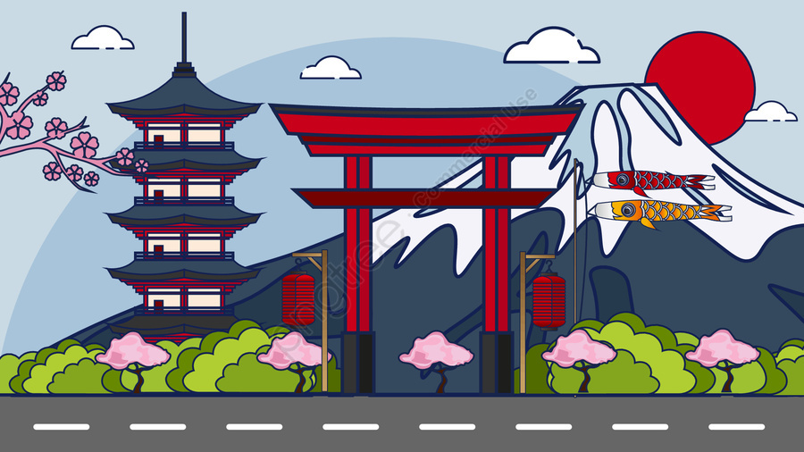 japan clipart landmarks
