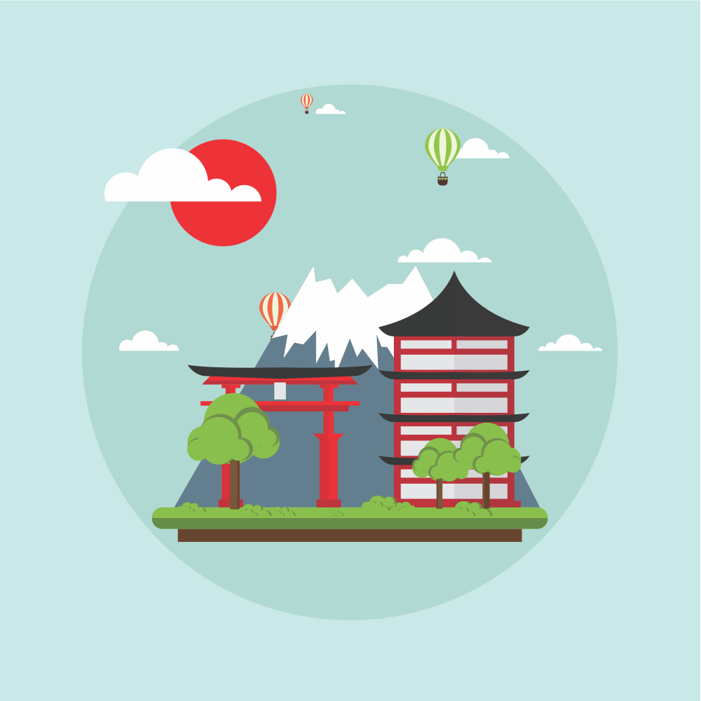 Onlinelabels clip art . Japan clipart landmarks