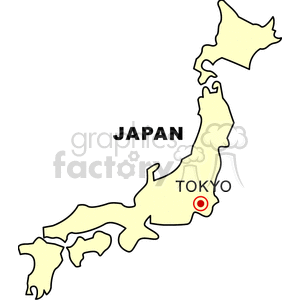 japan clipart map tokyo