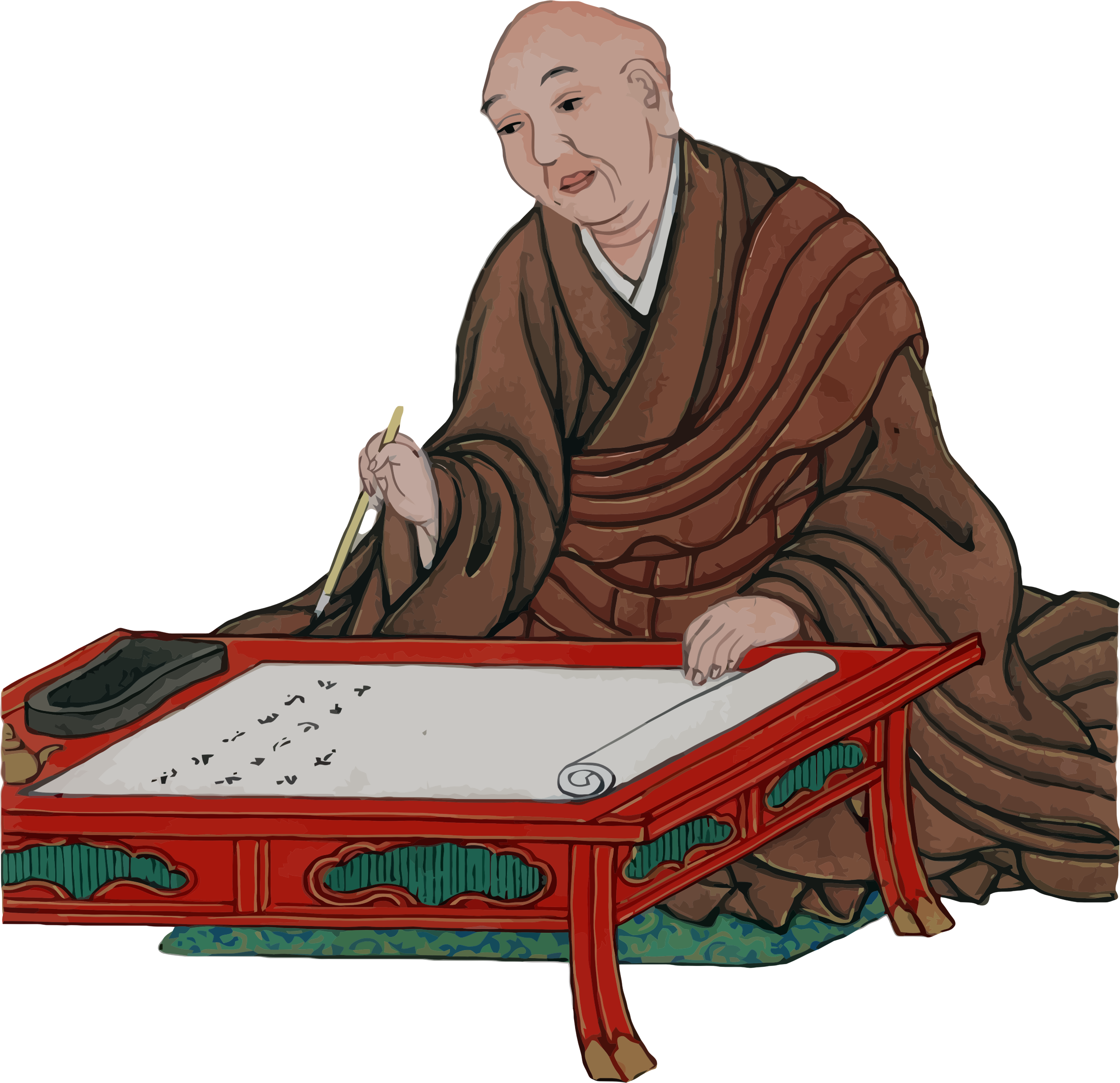 japan clipart monk japanese