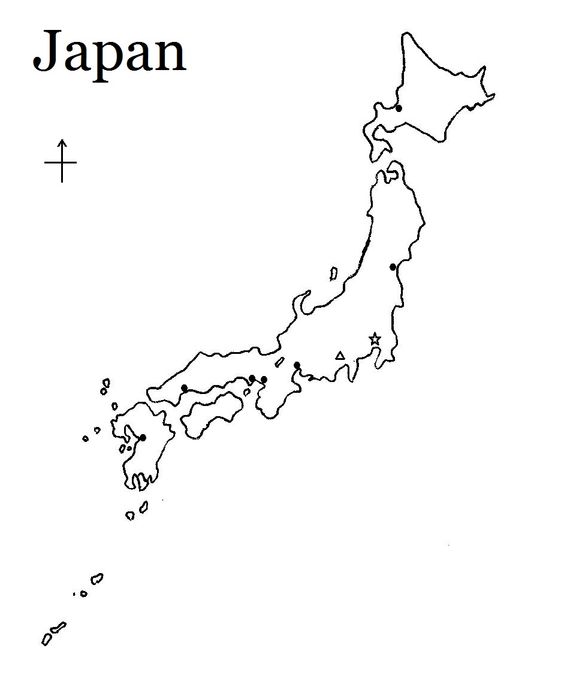 japan clipart outline