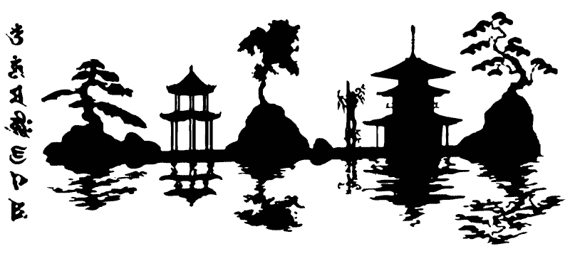 japanese clipart silhouette