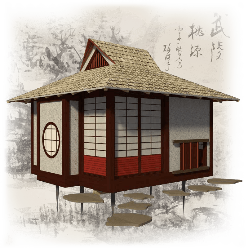 japan clipart tea house