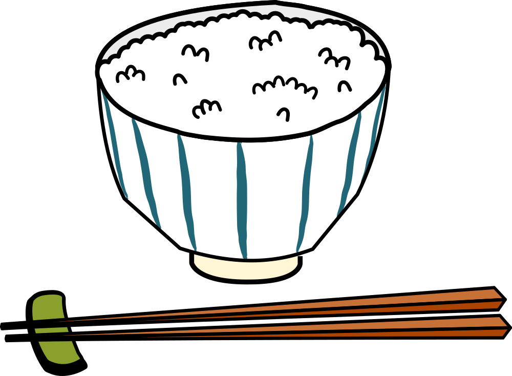 Rice clipart sushi bowl. Onlinelabels clip art japanese