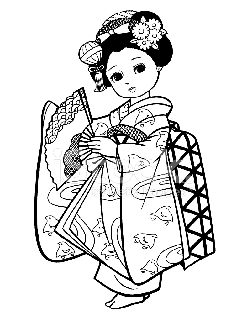 japanese clipart black and white