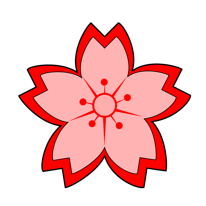japanese clipart flower