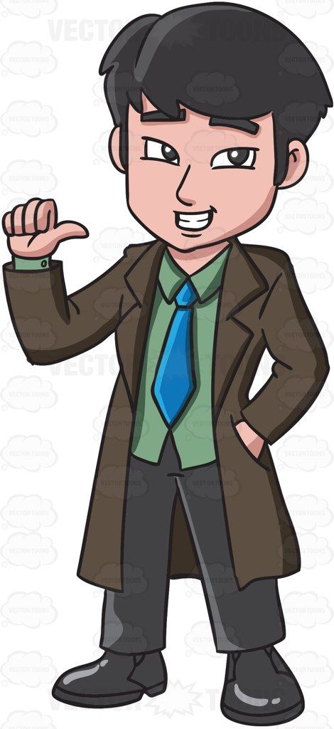 A man getting ready. Japanese clipart guy japanese