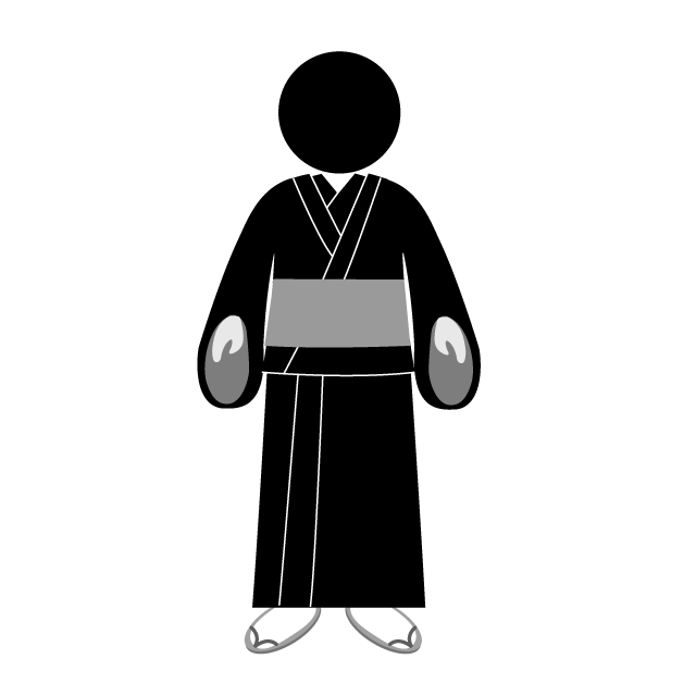 Japanese clipart kimono. Style belt free pictogram