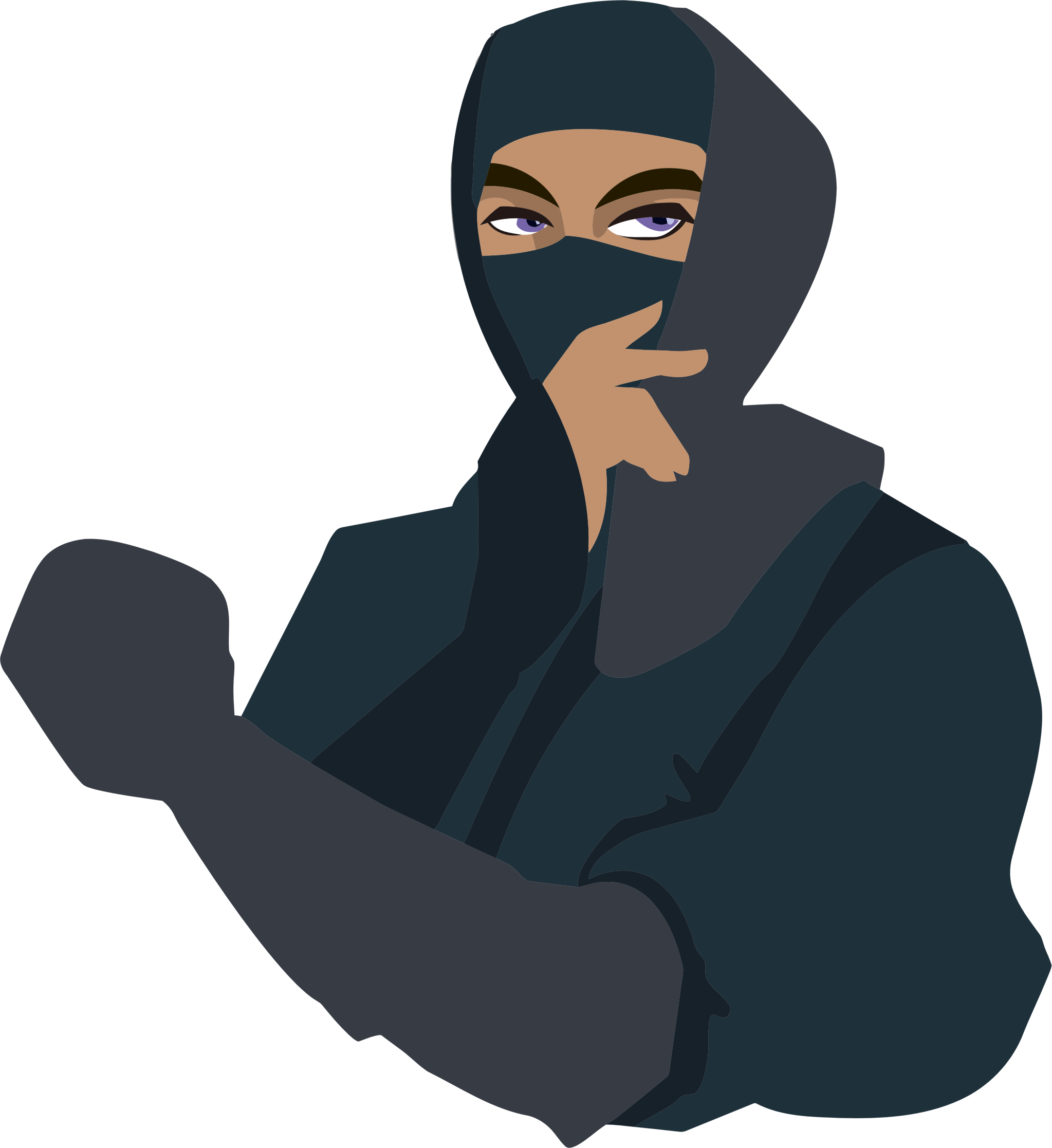Ninja clipart ninja japanese. Blue eyed big image