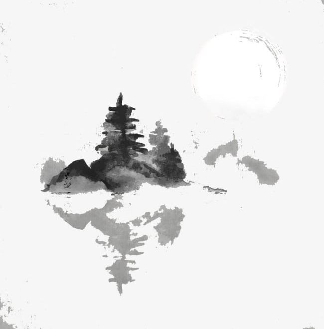 Japanese clipart painting japanese. Ink png 