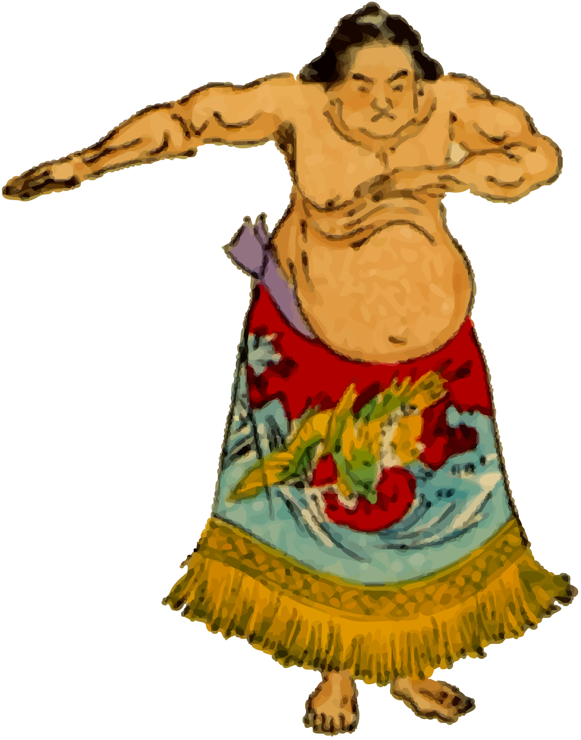 Wrestler big image png. Japanese clipart sumo