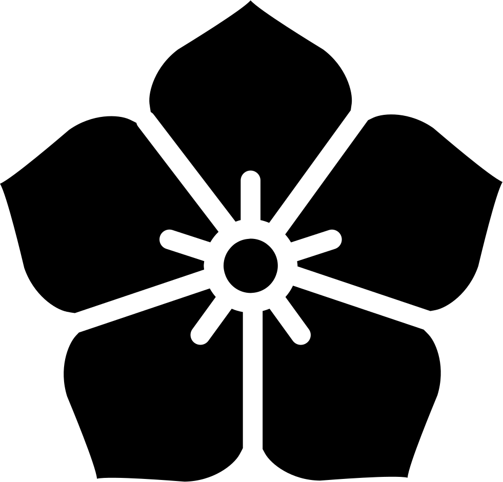 Japanese flower png. Svg icon free download