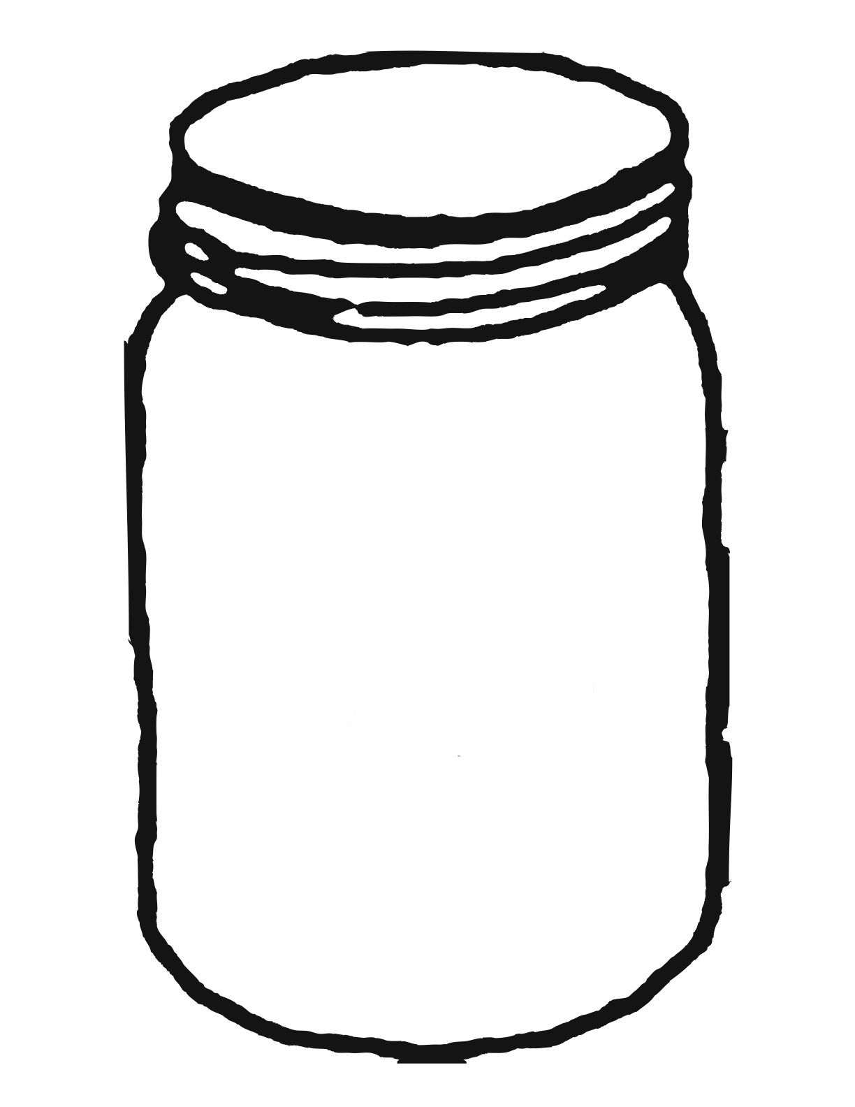 Jar clipart. Template for mason clipartwiz