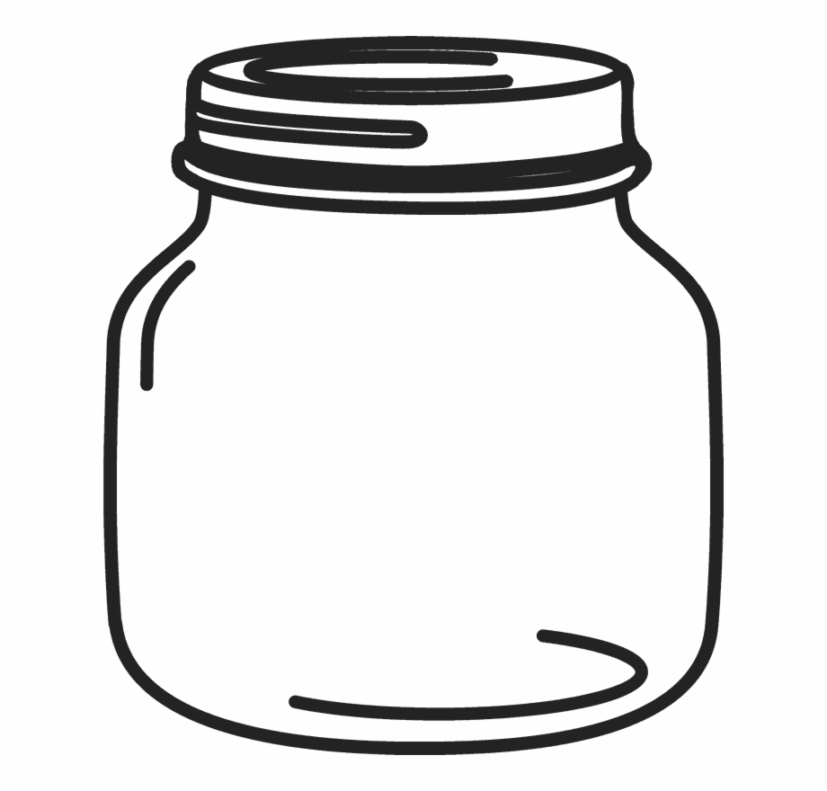 Jelly Jar Clip Art Black And White